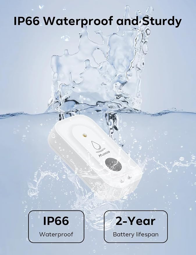 MAXCIO Wi-Fi Water Leak Detector 4 Pack, Smart Water Wireless Sensor - Image 7