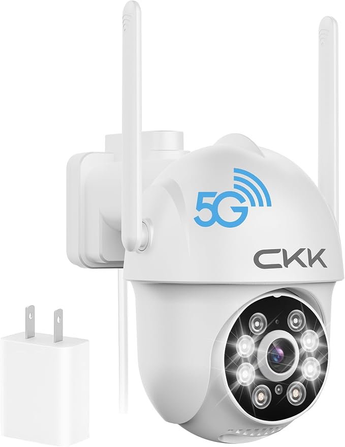 CKK 2K Security Cameras Outdoor, 2.4G/5G Security Cameras WiFi Outdoor by CKK
