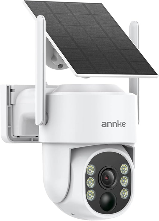 ANNKE Solar Security Camera Wireless Outdoor, 2.5K Dome Camera by ANNKE