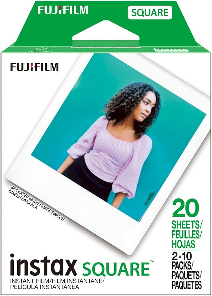 Fujifilm 2 Pack instax Square Instant Color Film, Twin Pack - Image 2