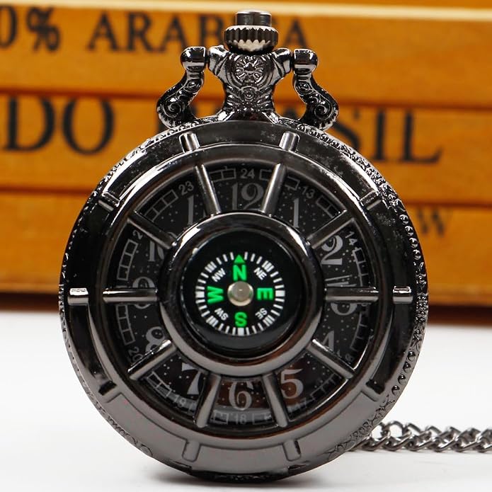 Men's Pocket Watch, Arabic Digital Dial Pocket Watches - Image 2