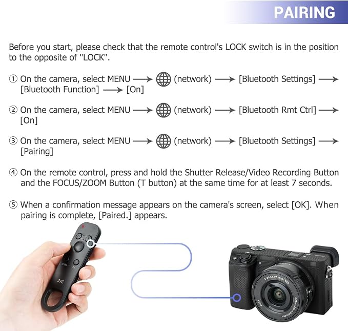 JJC Wireless Bluetooth Remote Controller Replaces Sony RMT-P1BT - Image 5