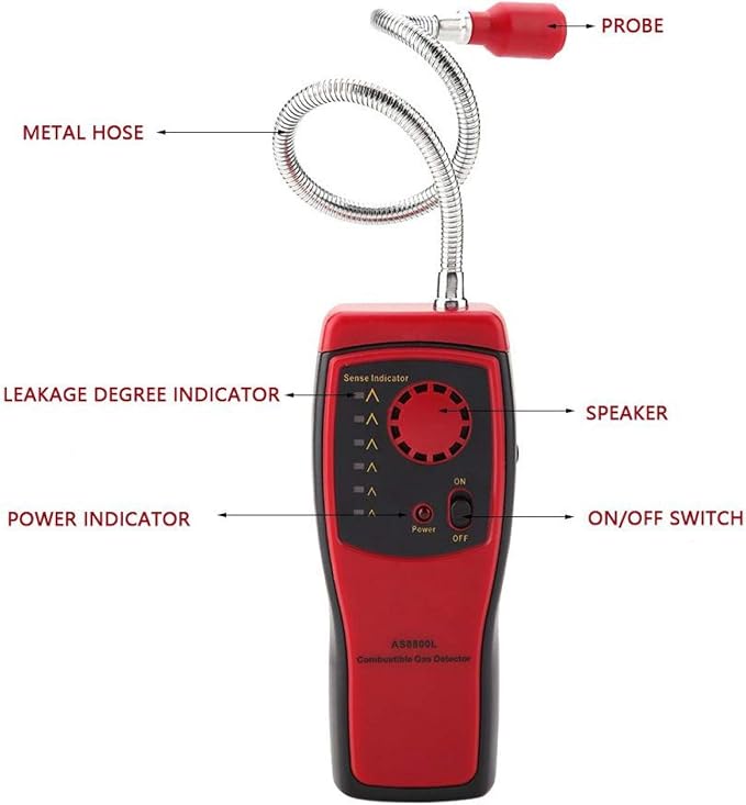 SMART Sensor AS8800L Flammable Gas Detector to Locate Gas Leaks Source Analyzer - Image 7