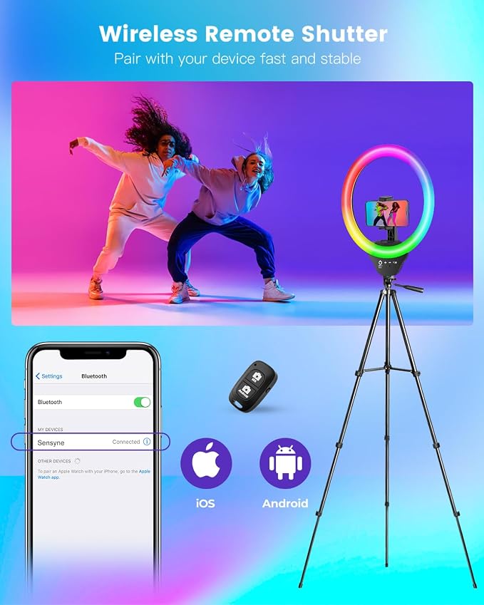 Sensyne 10'' RGB Ring Light - Image 5