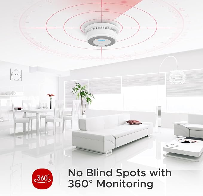 X-Sense 10-Year Battery Combination Smoke Carbon Monoxide Alarm Detector - Image 5
