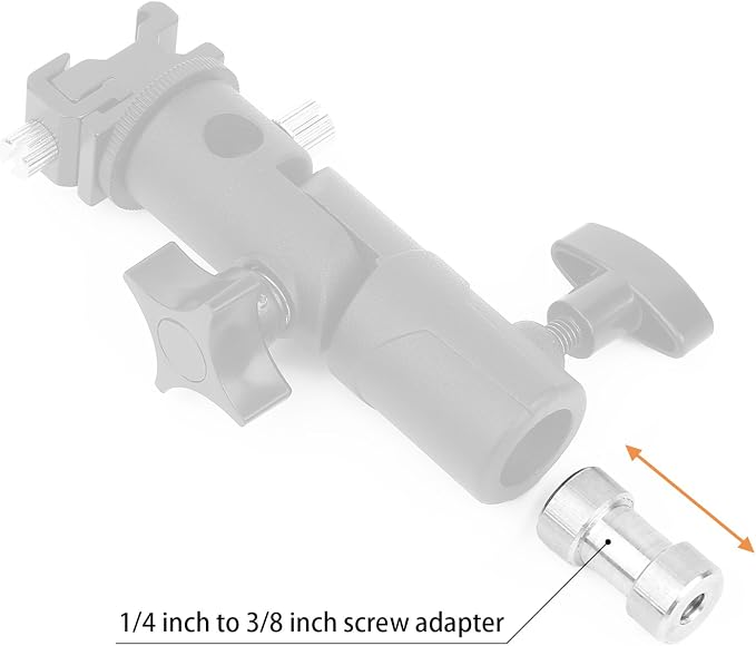Anwenk 1/4 to 3/8 Screw Adapter Converter Threaded Screws Adapter Spigot Screw - Image 5