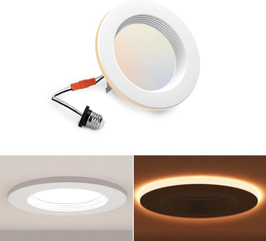 POWERASIA 1 Pack 4 Inch LED Can Lights by POWERASIA