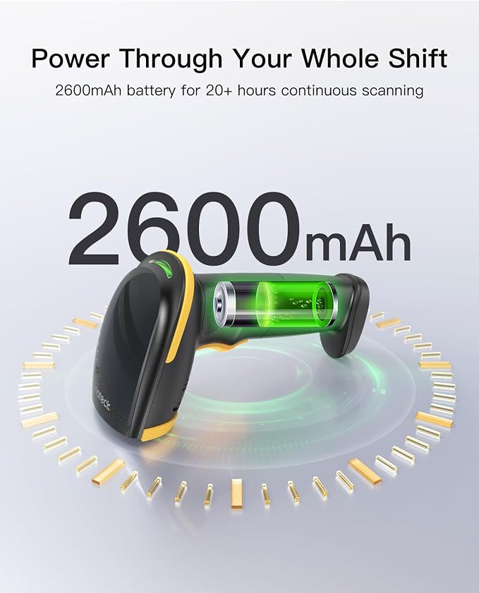 Inateck 1D Bluetooth Barcode Scanner - Image 6