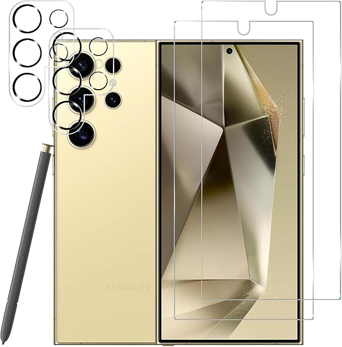 BIGFACE Galaxy S24 Ultra Tempered Glass Screen Protector + Camera Lens by Wehaveaprofessionalteam