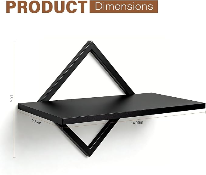 DAWASAPAT Projector Shelf for Wall Mount, 14.97" x 7.87" Floating Shelf & Rack - Image 3