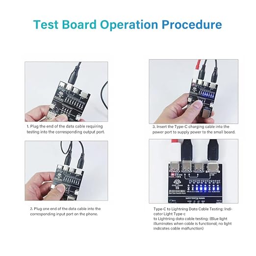 Diymore USB Cable Tester Board, Data Cable Detection Board - Image 7