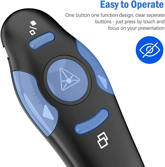 Presentation Remote Clicker, USB A & USB C Wireless Presenter - Image 4