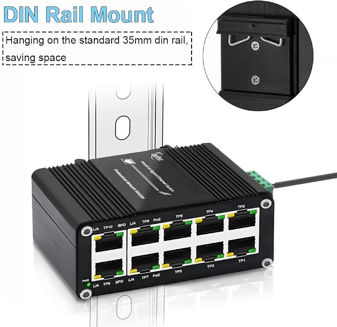 Industrial 8-Port Gigabit PoE Switch - Image 9