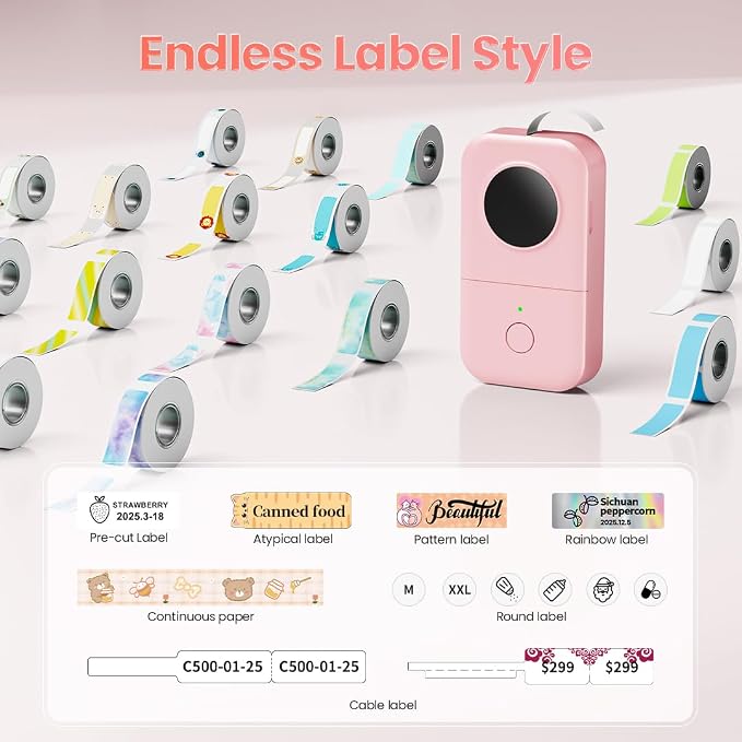 Label Maker Machine with 3 Tapes - Image 9