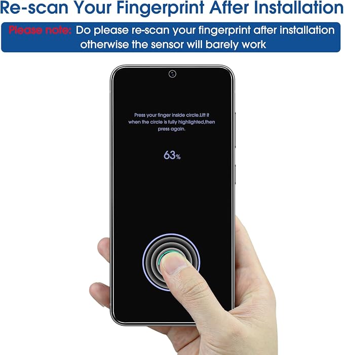 amFilm Auto-Alignment OneTouch for Samsung Galaxy S24 FE 6.7'' Screen Protector - Image 6