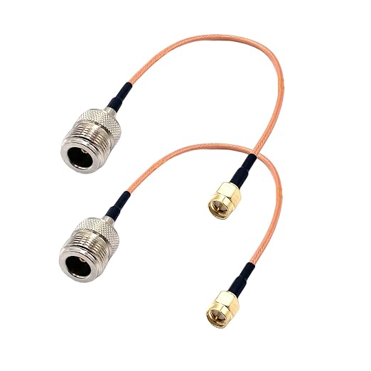 THAODE 2Pcs 9.84 Inch SMA to N Female Coaxial Cables, 50Ohms Type N Connector - Image 4