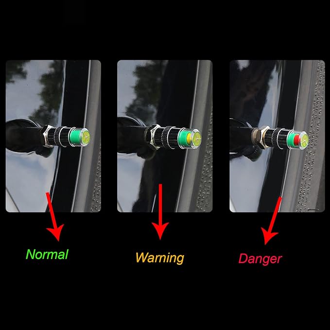 12pcs Car tire Pressure Monitor Valve stem Cap Sensor Indicator, 2.4Bar 36PSI - Image 4