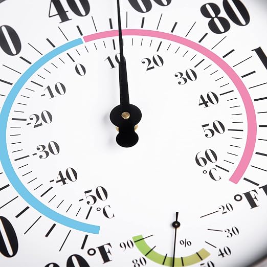 12'' Indoor Outdoor Thermometer Hygrometer - Image 7