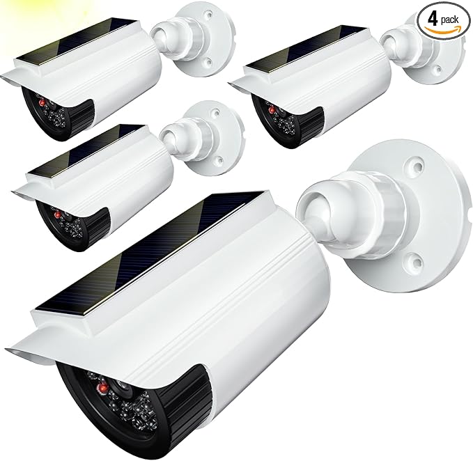WALI Fake Dummy Camera, Solar Powered Fake Security Camera by WALI