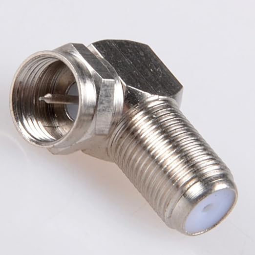 EZYUMM 2-Pack 90 Degree Coaxial Connector, Right Angle Coax Adapter - Image 7
