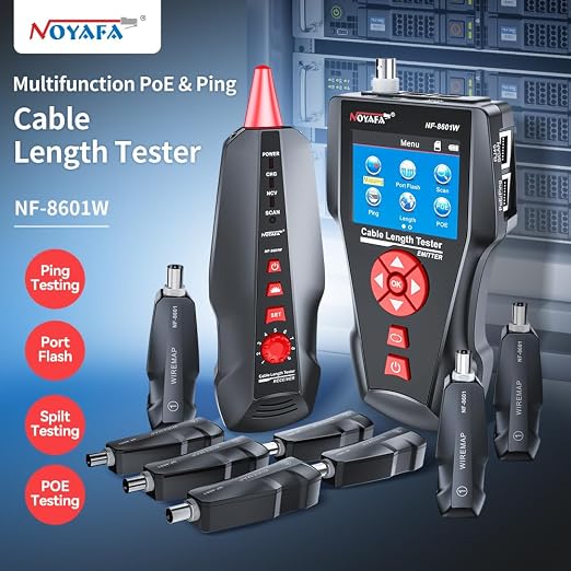 NOYAFA NF-8601W Network Cable Tester, LAN Ethernet Cable Tester RJ45 UTP STP - Image 2