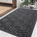 Smiry Front Door Mat Outside Entrance, Low Profile Rubber Doormat by Smiry