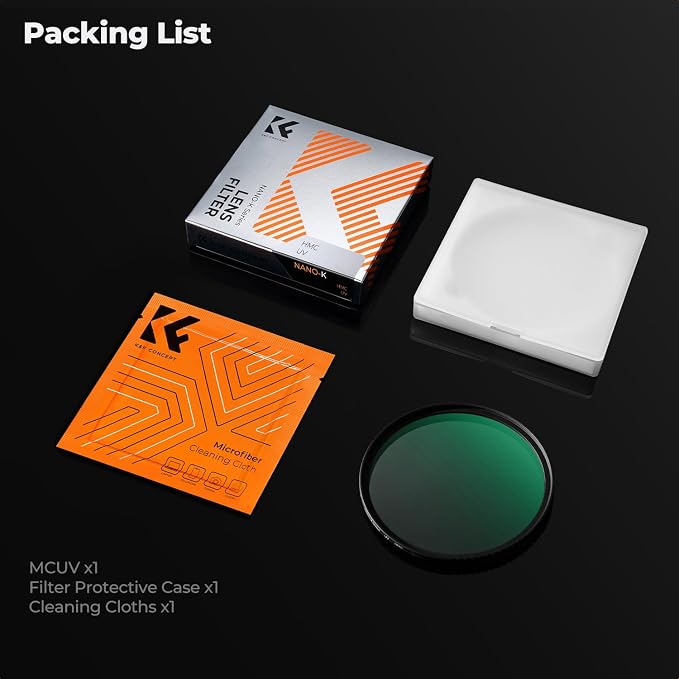 K&F CONCEPT 77mm MCUV Lens Protection Filter 18 Multi-Coated Camera Lens UV - Image 8