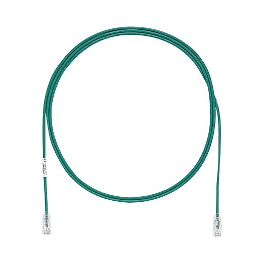 Panduit UTP28SP5GR Cat6 28awg UTP Copper Network Patch Cable/Cord, 5 Ft Green by PanduitCorporation