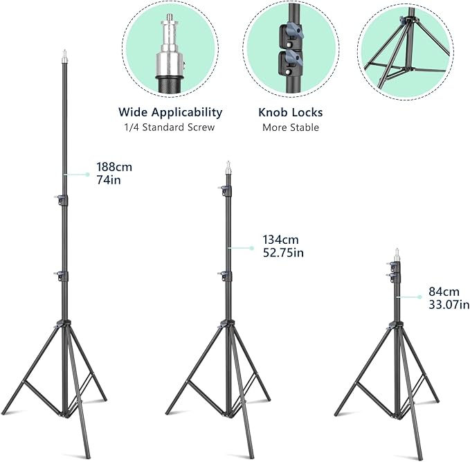 Torjim Softbox Photography Lighting Kit, Photography Continuous Lighting Kit - Image 4