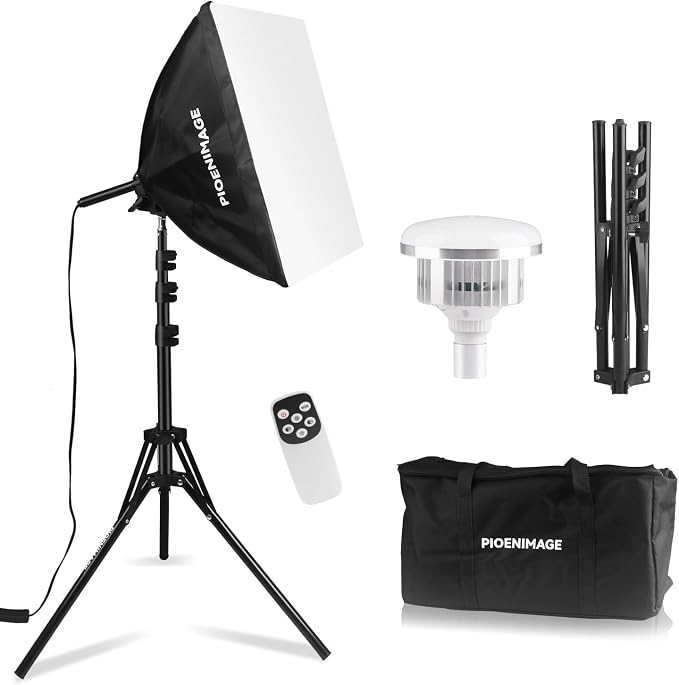 Softbox Lighting Kit, Soft Box Photography Lighting Set by PIOENIMAGE