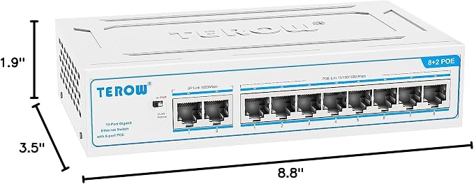 PoE+ Ethernet Switch, IEEE802.3af/at, Desktop/Wall Mount, - Image 10