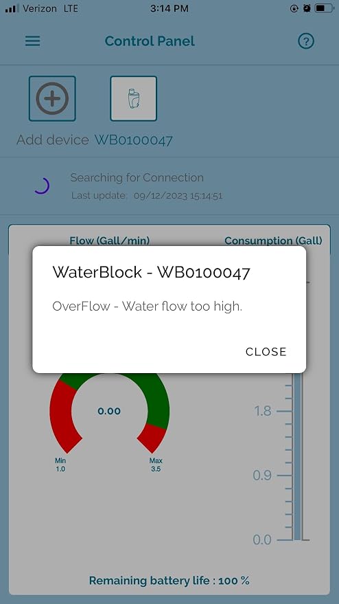 E-WaterBlock Bluetooth Water Leak Shutoff & Flow Meter – Smart Water Control - Image 6