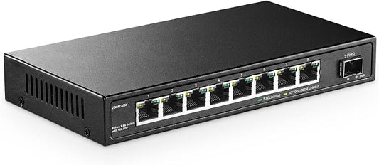 8 Port 2.5G Switch with 10G SFP+, 2.5Gbps Network Hub Ethernet Splitter by YuLinca