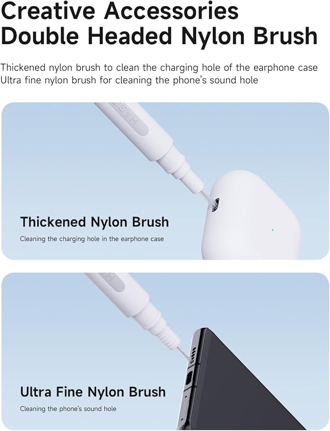 Hagibis Cleaning Pen for Airpods Pro 1 2 3 Multi-Function Cleaner Kits Soft - Image 6