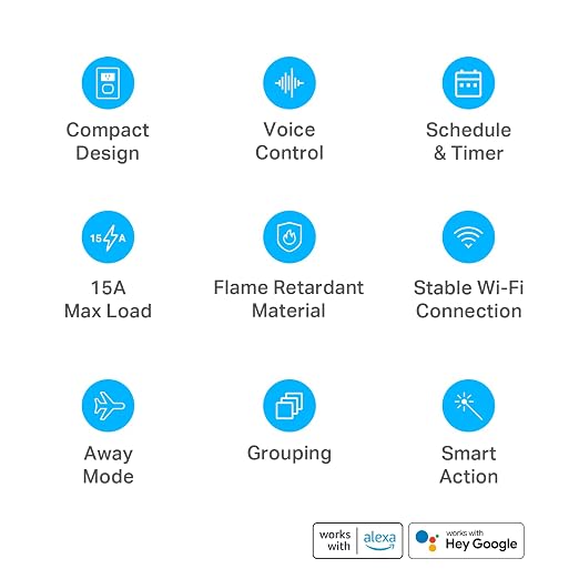 Kasa Smart Plug Mini 15A, Smart Home Wi-Fi Outlet Works - Image 3