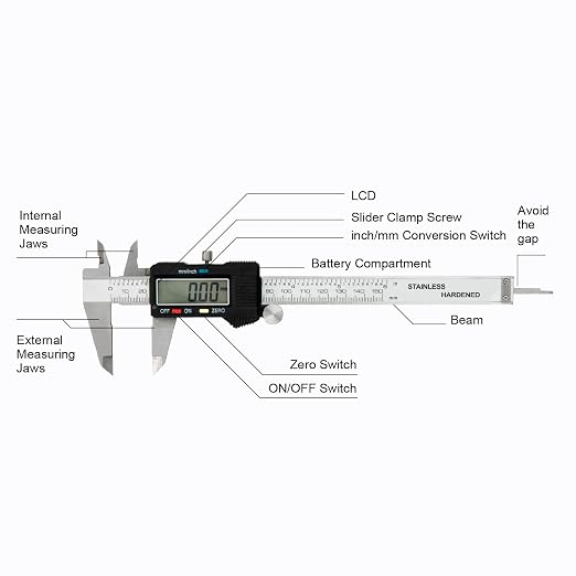 Digital Caliper 0-6" Measuring Tool - Image 5