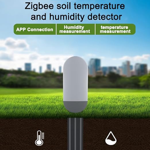 Zigbee Soil Moisture Sensor, Wireless Smart Plant Sensor Leave-in Soil - Image 2