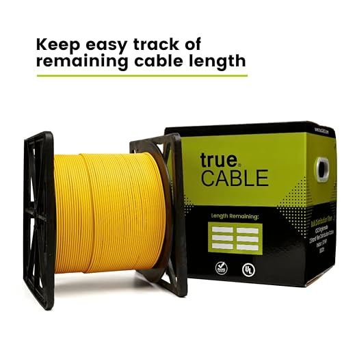 TRUE CABLE 2 Strand Fiber Indoor Distribution Cable, 1000 Feet, OS2 Single Mode - Image 4