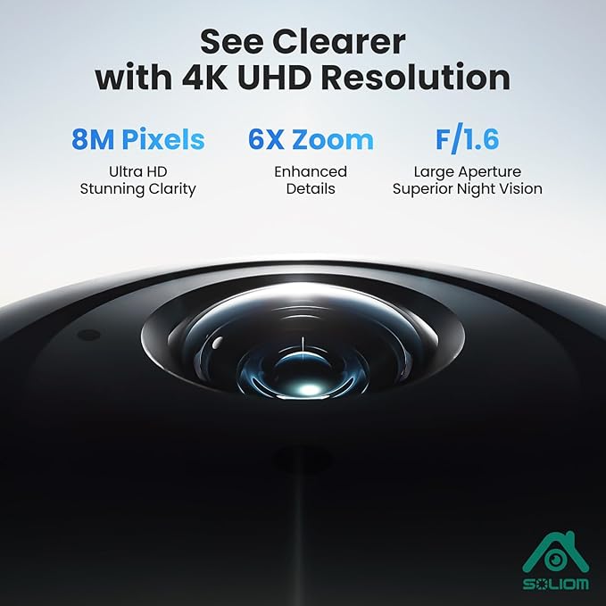 SOLIOM- True 4K HD Security Cameras Outdoor Wireless, Add-On Camera, Solar - Image 2