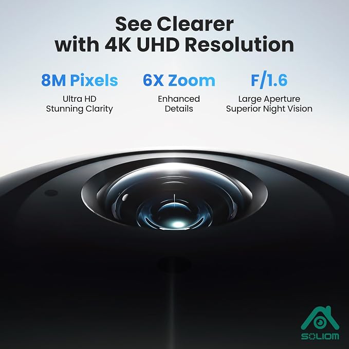 SOLIOM Security Cameras Wireless Outdoor, 4K Ultra HD - Image 2