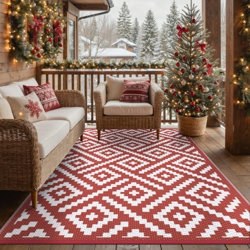 GENIMO Outdoor Rug, Waterproof Plastic Rugs by GENIMO