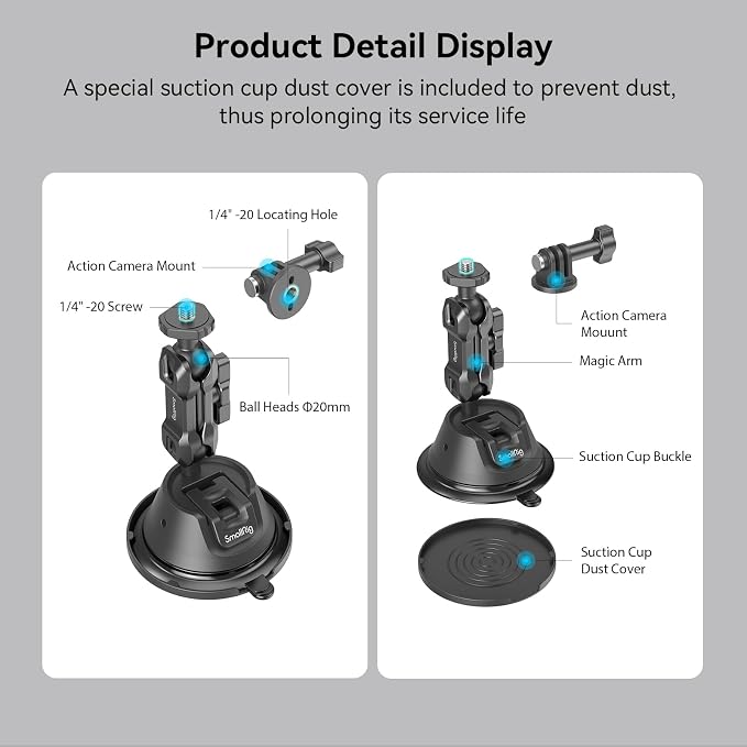 SMALLRIG Double-Layer Suction Cup Mount - Image 6