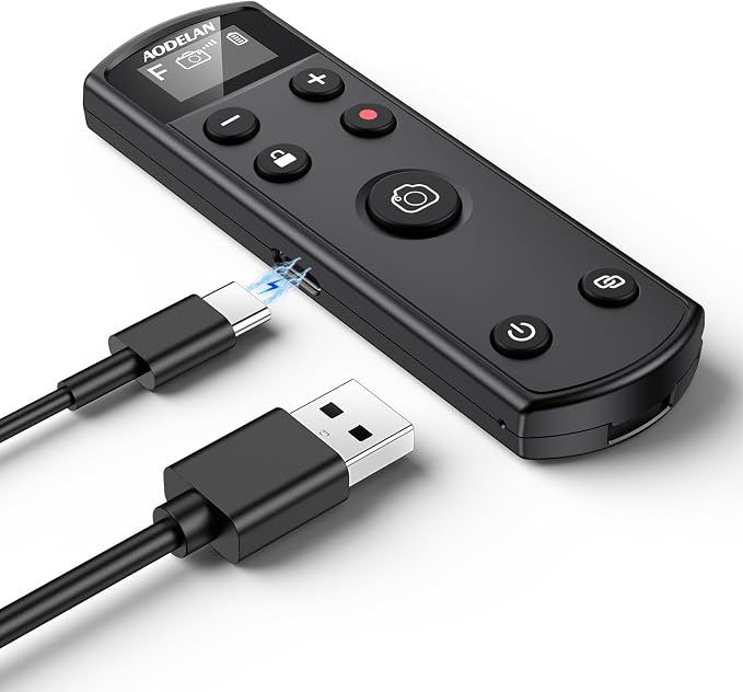 for Fujifilm Camera Rechargeable Shutter Release, AODELAN Wireless Remote by AODELAN