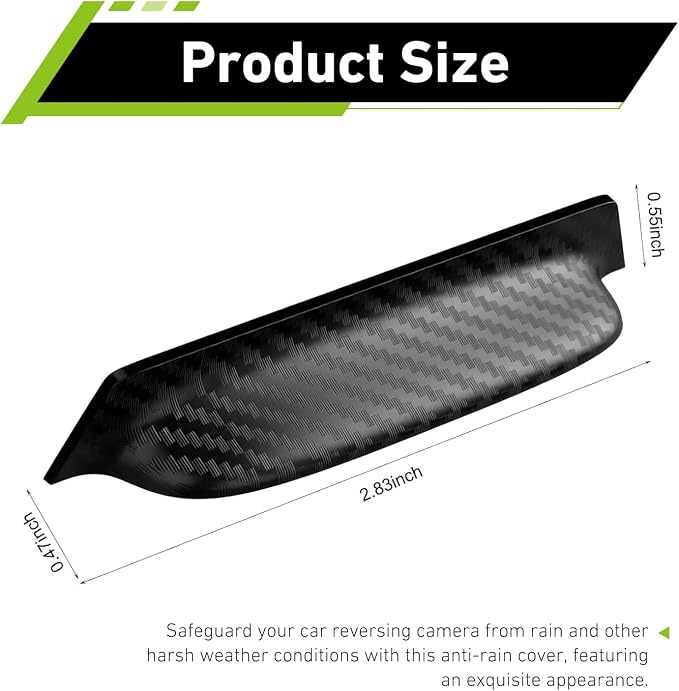 Rear View Camera Cover, Anti-Rain Car Backup Camera Cover, Rear View Rain Guard - Image 2