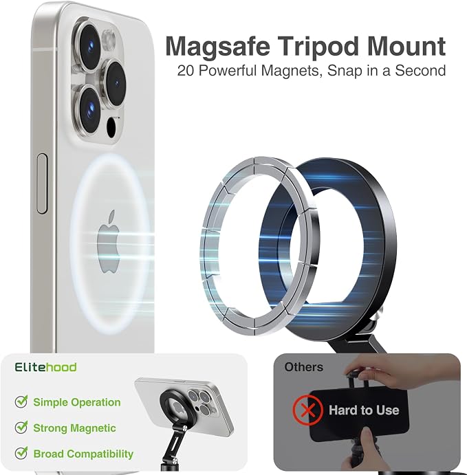 elitehood Aluminum Magnetic Camera Phone Mount - Image 3