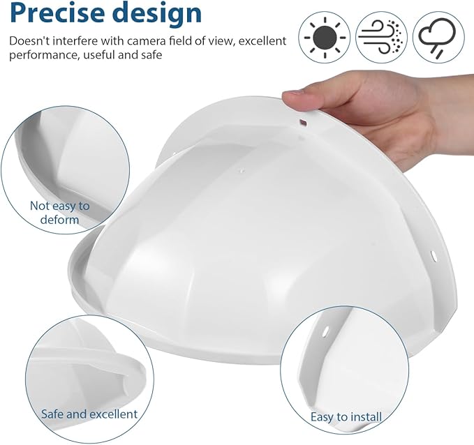 HOMSFOU Outdoor Camera Protector Cover Silicone Security Camera Rain Shield - Image 3