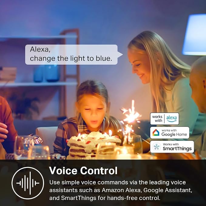 Kasa Smart Light Bulbs, Full Color Changing Dimmable Smart WiFi Bulbs Compatible - Image 9