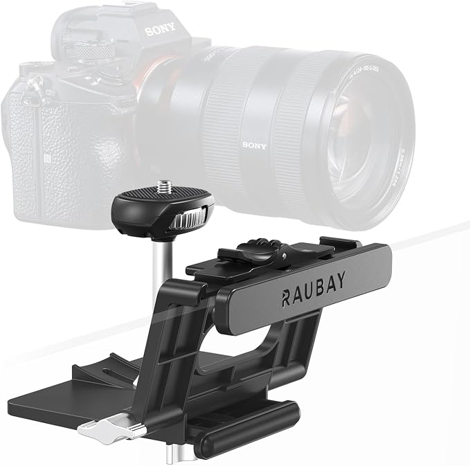 RAUBAY 【Upgraded】 Monitor Camera Mount Stand, Hanging Webcam Clamp by RAUBAY