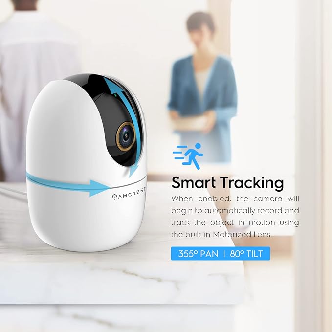 Amcrest 4MP WiFi Camera Indoor Camera, Sound & Baby Monitor, Human & Pet - Image 3