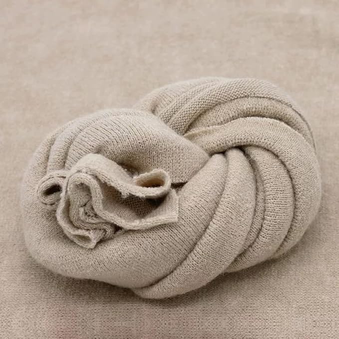 Newborn Posing Wrap Newborn Photography Props Soft Stretch Knit Blanket - Image 2